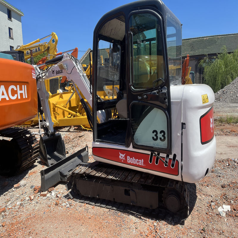 Mini escavadeira usada Bobcat 331 Pequenas escavadeiras de postes usadas escavadeiras de segunda mão