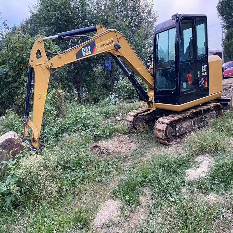 Mini máquina de escavação em boas condições Excavadora de segunda mão de 5,5 toneladas Mini CAT 305,5 Excavadora de rastreamento