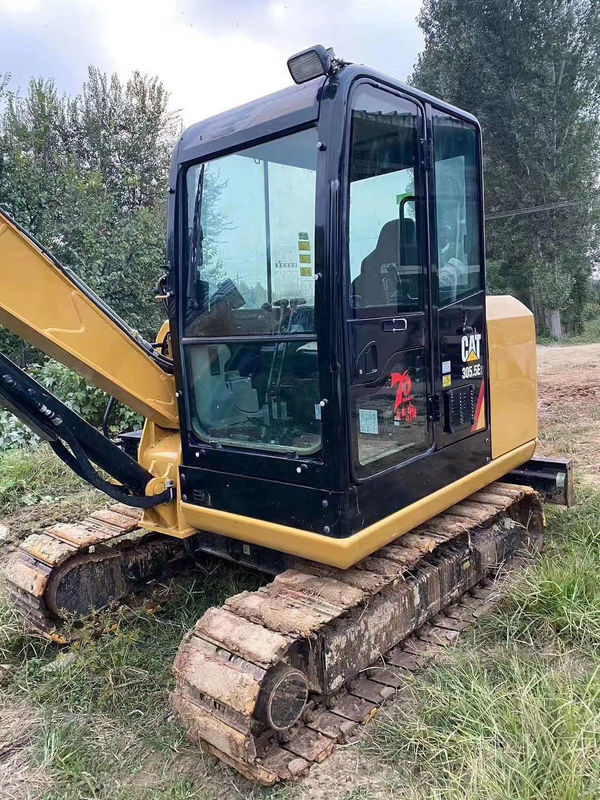 Mini máquina de escavação em boas condições Excavadora de segunda mão de 5,5 toneladas Mini CAT 305,5 Excavadora de rastreamento