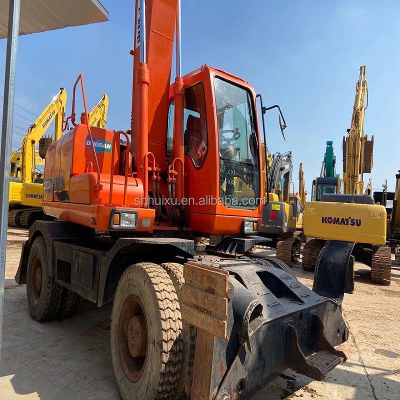 Excavadora DOOSAN de segunda mão de qualidade 210W com preço baixo para venda/Excavadora hidráulica usada Doosan 210W