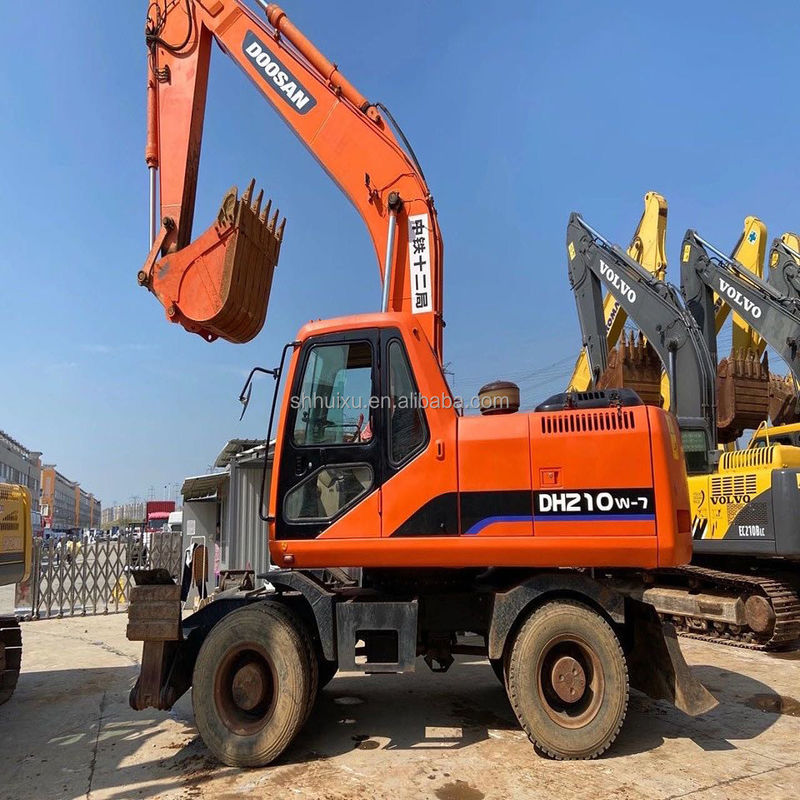 Excavadora DOOSAN de segunda mão de qualidade 210W com preço baixo para venda/Excavadora hidráulica usada Doosan 210W