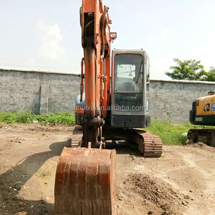 Hitachi em estoque Usado Hitachi 55 mini escavadeira para venda de segunda mão Hitachi 55 pequena escavadora em boas condições