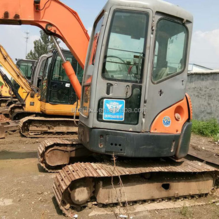 Hitachi em estoque Usado Hitachi 55 mini escavadeira para venda de segunda mão Hitachi 55 pequena escavadora em boas condições