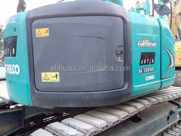 Mais vendido escavadeira de segunda mão Kobelco135/ Máquina de escavação usada Kobelco135 de boa qualidade para venda