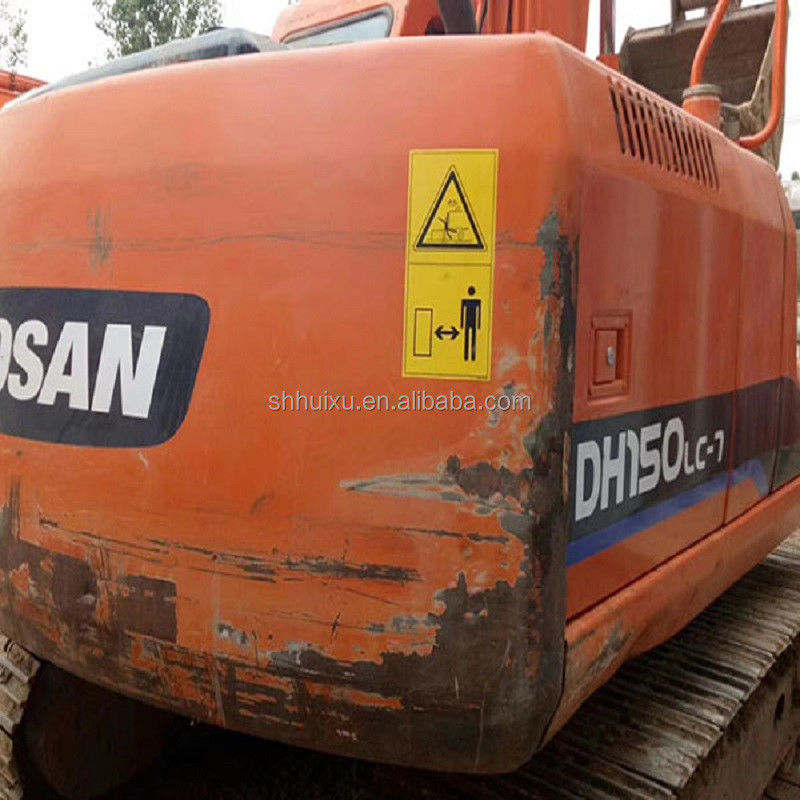 Máquina hidráulica usada para escavar Doosan DH150/Excavadora de segunda mão de qualidade DOOSAN DH150 com preço baixo para venda