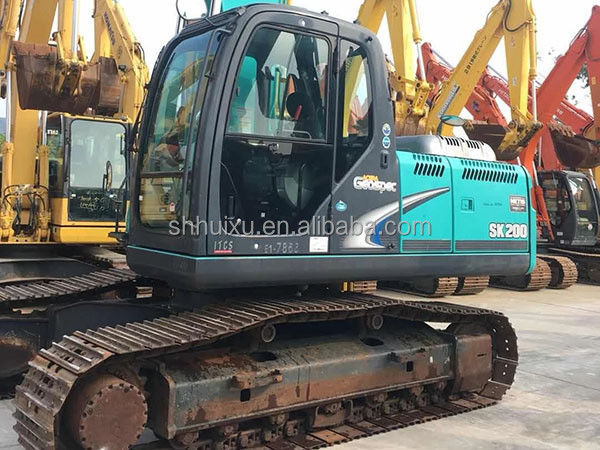 Kobelco SK200 Excavadora de segunda mão Kobelco SK200/ Máquina de escavação usada de boa qualidade Kobelco SK200 à venda
