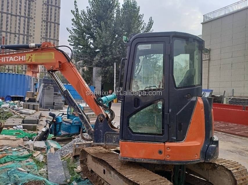 Hitachi em estoque Usado Hitachi EX55 mini escavadeira para venda de segunda mão Hitachi mini escavadora EX55 em boas condições