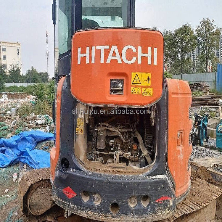 Hitachi em estoque Usado Hitachi EX55 mini escavadeira para venda de segunda mão Hitachi mini escavadora EX55 em boas condições