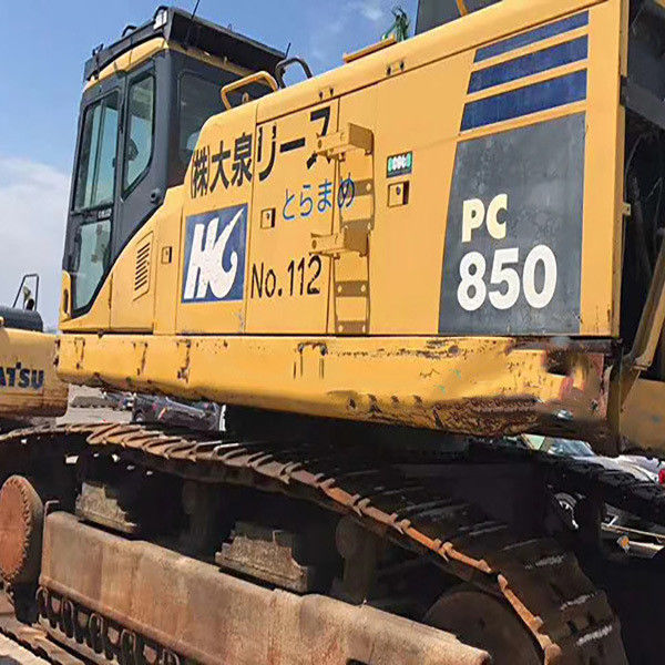escavadeira usada komatsu PC850 escavadeira mudança de pedra braço de esmagamento martelo Komatsu Excavator