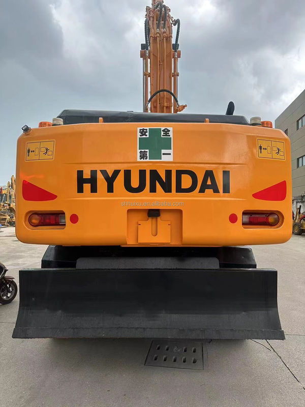 Excavadora de rodas de segunda mão de boa qualidade HYUNDAI210W 21T Excavadora usada Máquina de escavação para venda