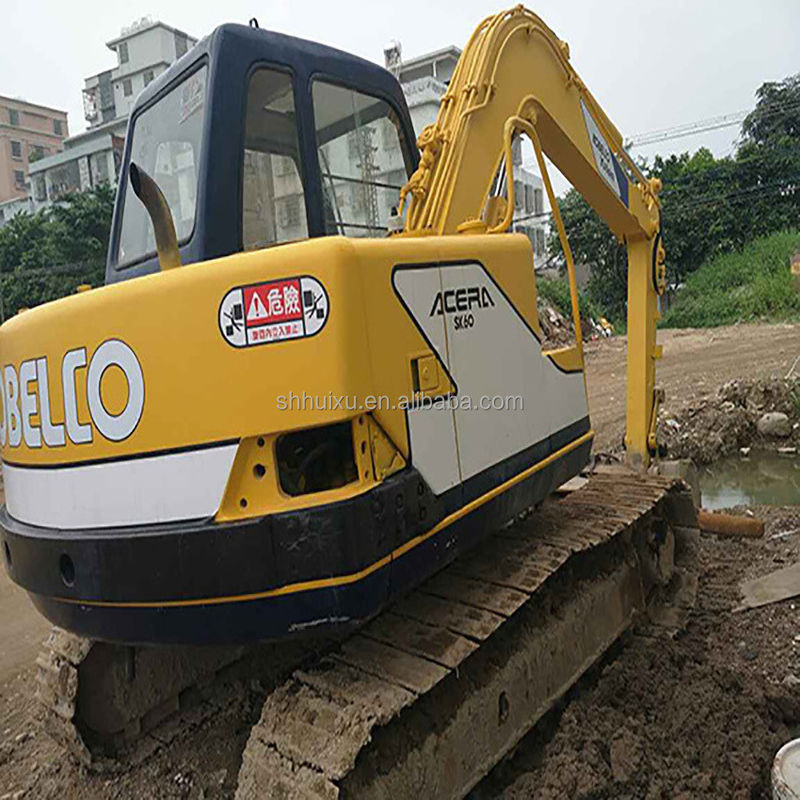 Excavadora hidráulica usada Kobelco60-3, mini de segunda mão de alta qualidade excavadora KOBELCO60-3 preço barato