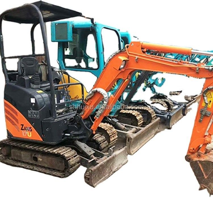 Hitachi venda quente segunda mão Pequena escavadora de rastreador em bom estado HITACHI 17 mini escavadora usada