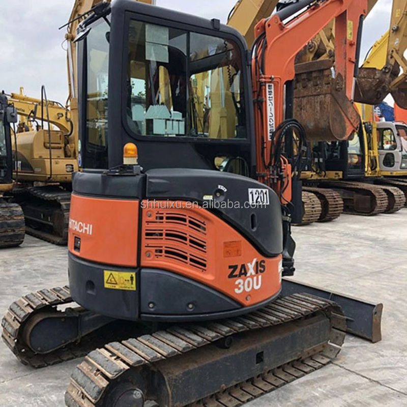Hitachi em estoque Mini escavadeira japonesa usada HITACHI 30 para venda/Escavadeira de segunda mão pequena em bom estado HITACHI 30