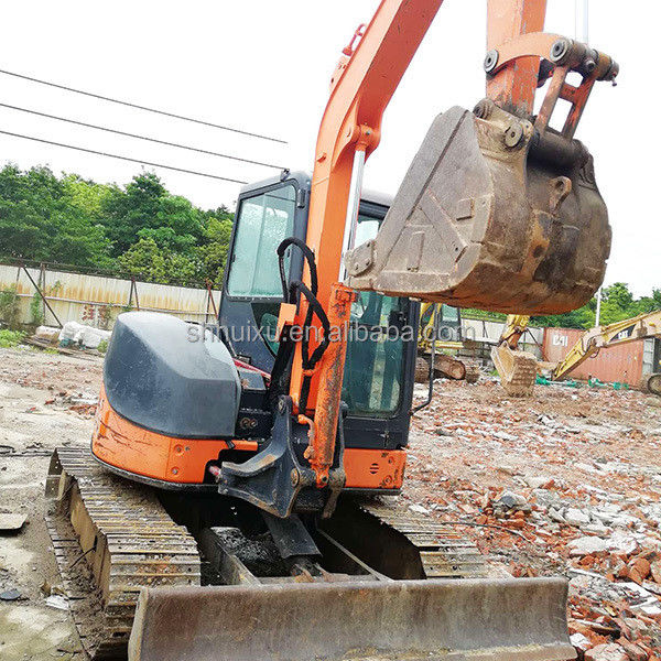 Hitachi em estoque Mini escavadora japonesa usada HITACHI 50 à venda/de segunda mão Pequena escavadora de rastreamento em bom estado HITACHI 50