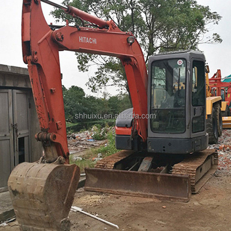 Hitachi em estoque Mini escavadeira japonesa usada HITACHI 55 para venda/Escavadeira de segunda mão pequena em bom estado HITACHI 55