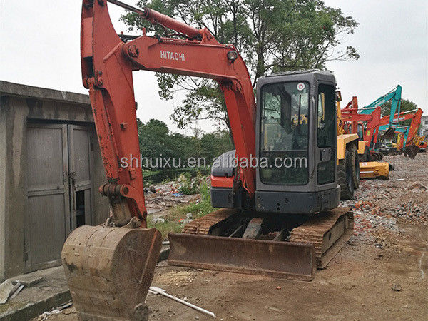 Hitachi em estoque Mini escavadeira japonesa usada HITACHI 55 para venda/Escavadeira de segunda mão pequena em bom estado HITACHI 55
