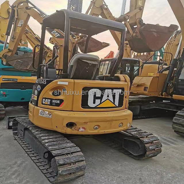 Segunda mão boa qualidade Mini escavadeira de raspador usado CAT303E 3T Caranguejo usado Máquina de Escavação Caranguejo em estoque