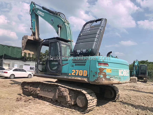 Kobelco SK200 Excelente qualidade de segunda mão escavadeira de rastreador máquina de escavação usada Kobelco SK270D preço barato