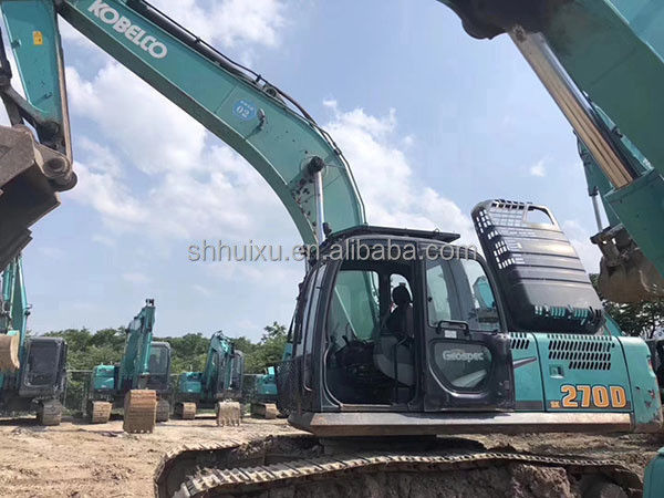 Kobelco SK200 Excelente qualidade de segunda mão escavadeira de rastreador máquina de escavação usada Kobelco SK270D preço barato