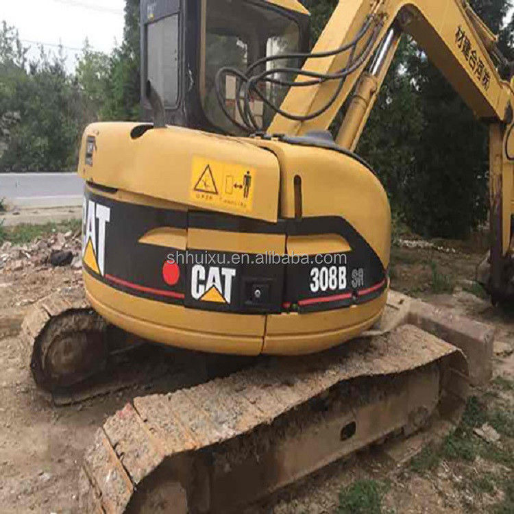 Segunda mão boa qualidade Mini escavadeira de raspador usada CAT308B 8T Usada Excavadora Máquina de Escavação