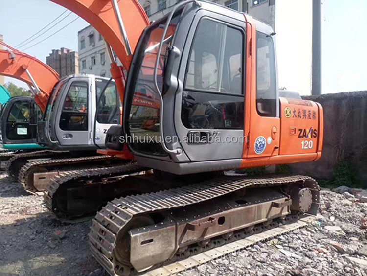 Venda em quente de segunda mão Excavadora HITACHI 120 em bom estado Máquina de escavação usada para venda