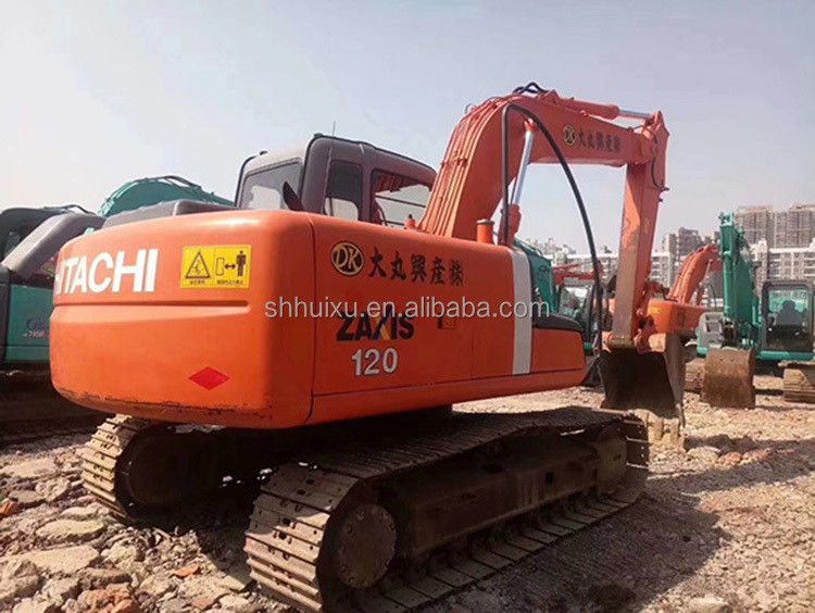 Venda em quente de segunda mão Excavadora HITACHI 120 em bom estado Máquina de escavação usada para venda