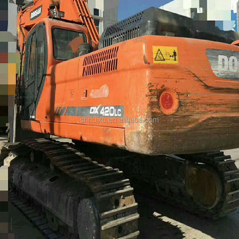 Doosan venda quente de alta qualidade de segunda mão hidráulica escavadeira DOOSAN DX420 Coreia origem máquina de escavação usada bom preço