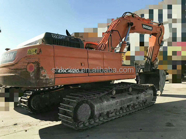 Doosan venda quente de alta qualidade de segunda mão hidráulica escavadeira DOOSAN DX420 Coreia origem máquina de escavação usada bom preço