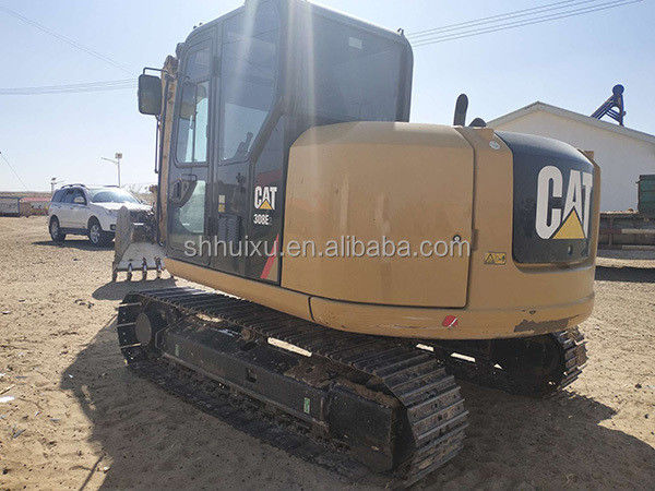 Máquina de escavação de rua de segunda mão Mini excavadora usada CAT308E 8T Excavadora usada de lagarta máquina de escavação de lagarta em estoque
