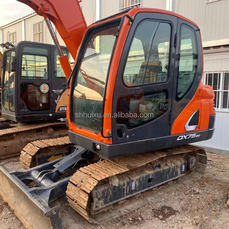 Coréia origem mini escavadeira usada Doosan75 máquina de construção de qualidade/Excavadora de segunda mão hidráulica DOOSAN75 venda quente