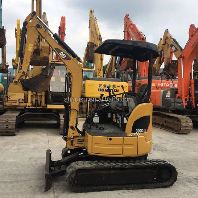 Boa qualidade Escavadeira de segunda mão CAT302 Mini escavadora hidráulica usada máquina de lagarta Lagarta em estoque