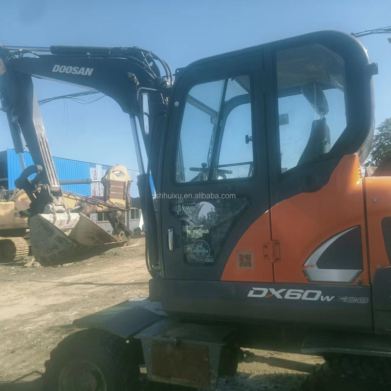 Venda em quente de Doosan Excavadora doosan dh60-7/mini escavadora usada Doosan DX60W preço barato