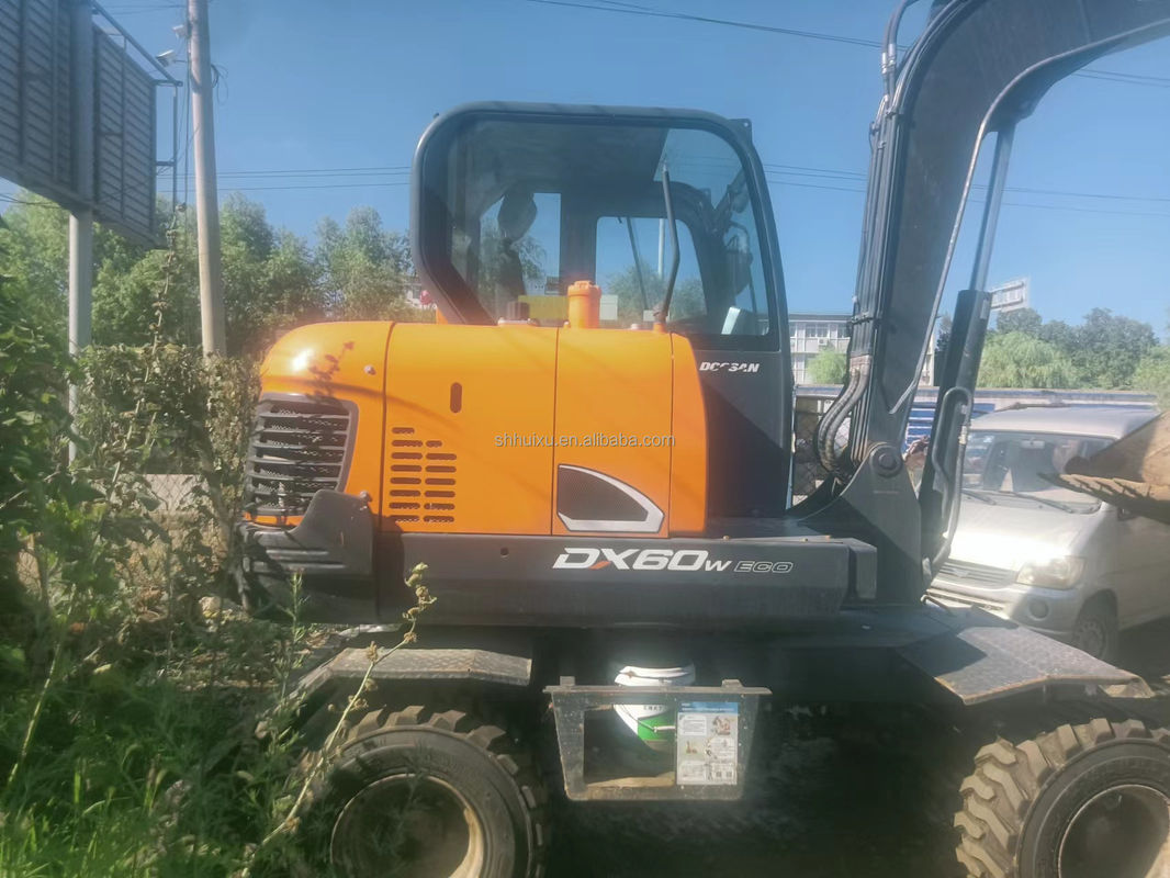 Venda em quente de Doosan Excavadora doosan dh60-7/mini escavadora usada Doosan DX60W preço barato