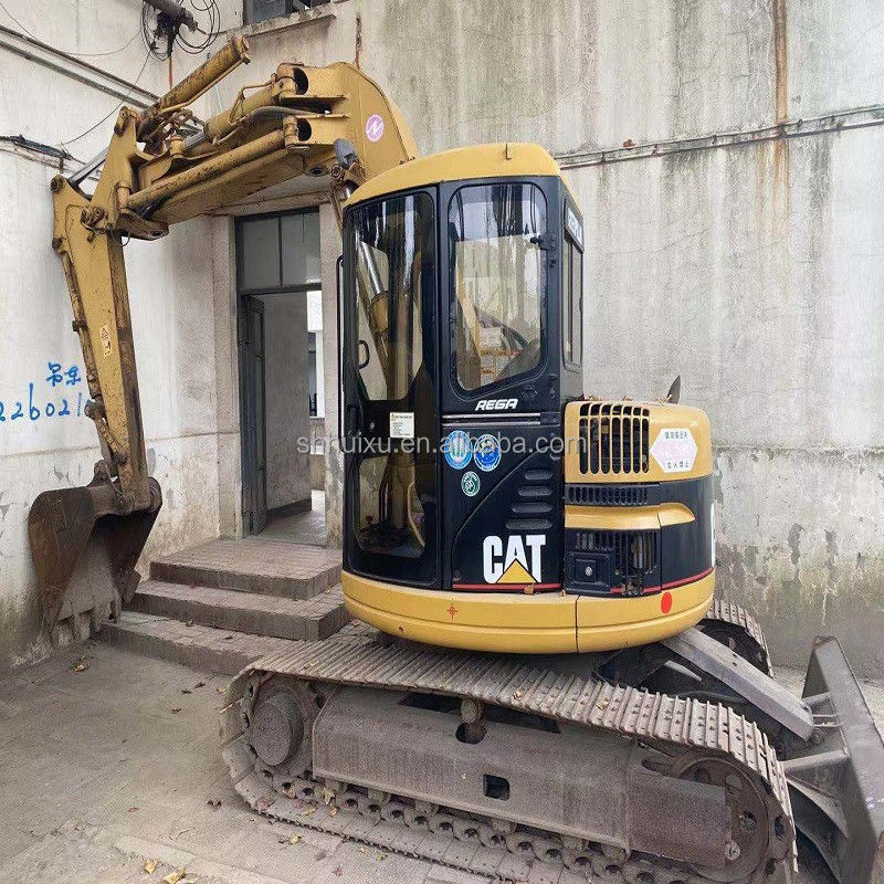 Mini escavadeira hidráulica usada CAT308 de segunda mão boa qualidade pequena escavadeira de rasteira CAT308 para venda
