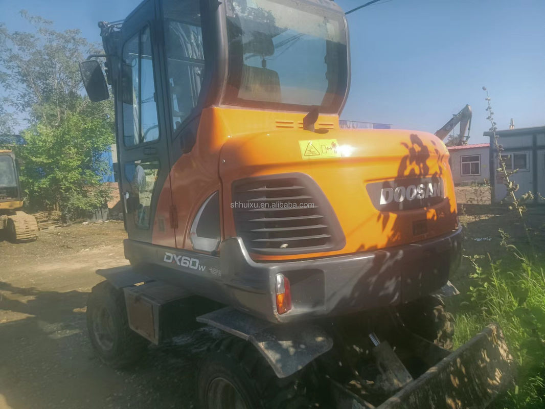 Venda em quente de Doosan Excavadora doosan dh60-7/mini escavadora usada Doosan DX60W preço barato