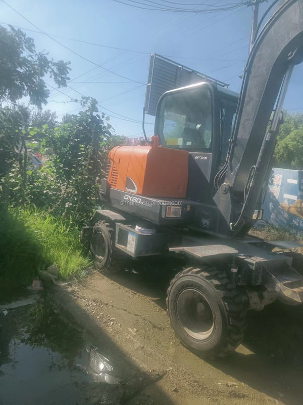 Venda em quente de Doosan Excavadora doosan dh60-7/mini escavadora usada Doosan DX60W preço barato