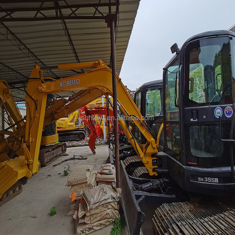 Kobelco SK200 Kobelco SK35SR escavadeira hidráulica de segunda mão de origem japonesa/mini escavadeira usada Kobelco SK35SR Boa qualidade Preço barato