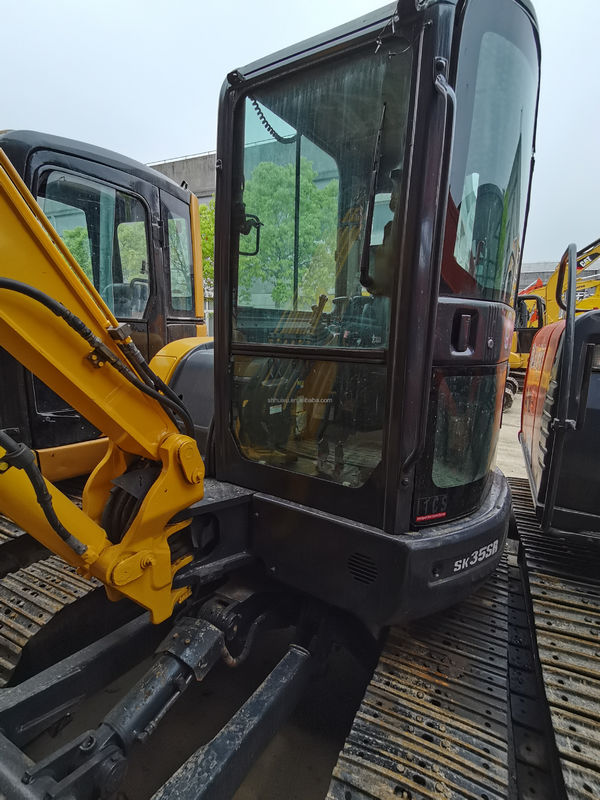 Kobelco SK200 Kobelco SK35SR escavadeira hidráulica de segunda mão de origem japonesa/mini escavadeira usada Kobelco SK35SR Boa qualidade Preço barato