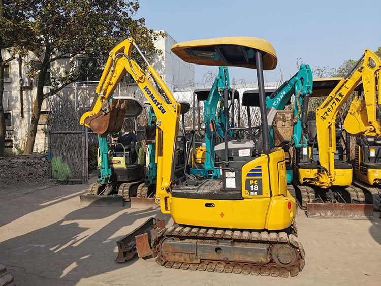 mini usado komatsu pc18 escavadeira pc 18 1,8 tonelada escavadora pc18mr motor diesel Japão bom desempenho