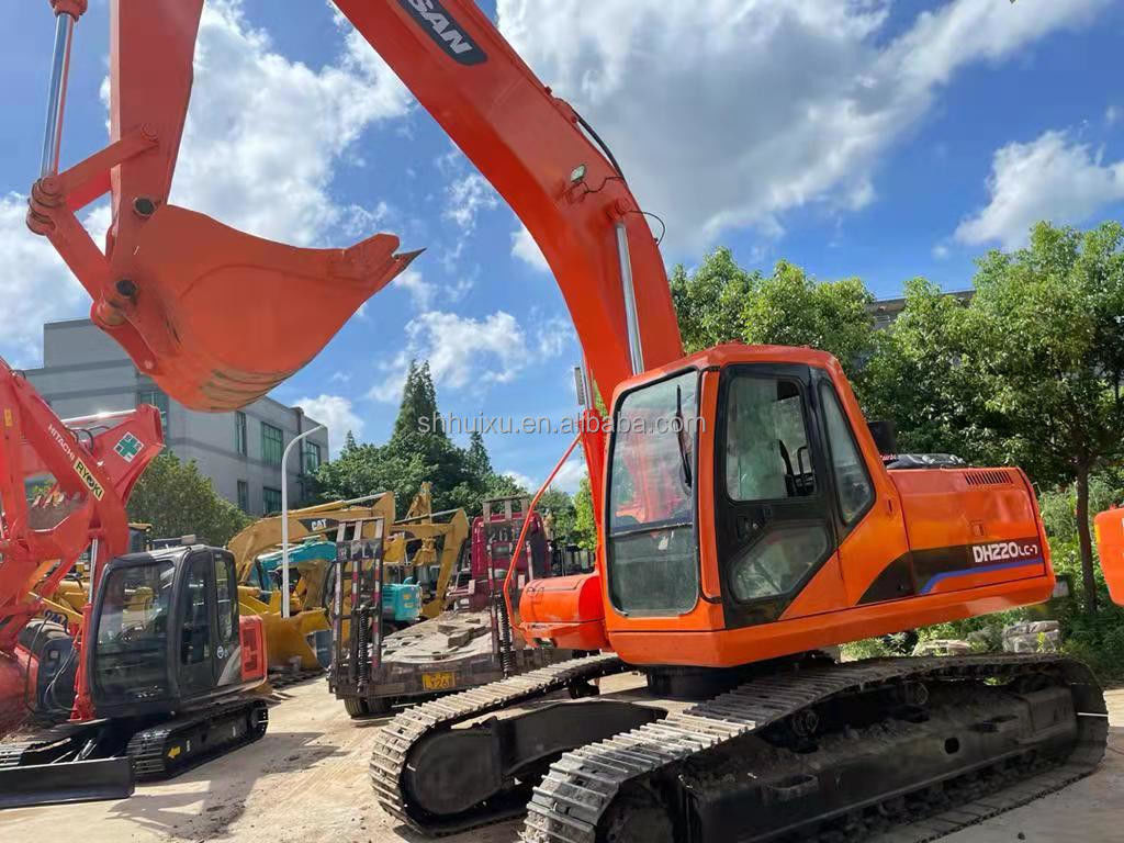 Doosan DH220Lc máquina de escavação usada Doosan DH220-7 Coreia de origem para venda