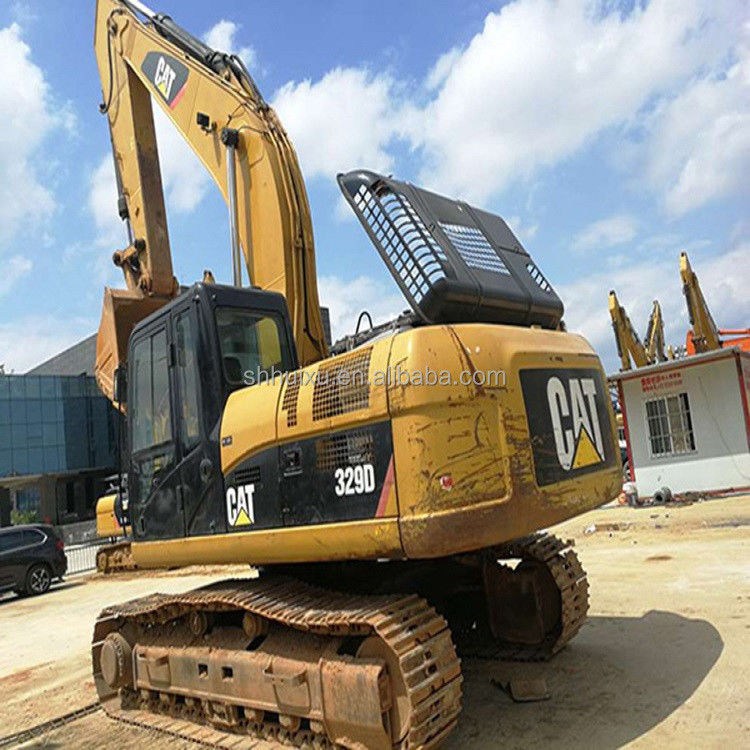 Excavadora de lagarta usada 329d/ Excavadora de arrastão de segunda mão CAT329 em bom estado para venda Lagarta em estoque