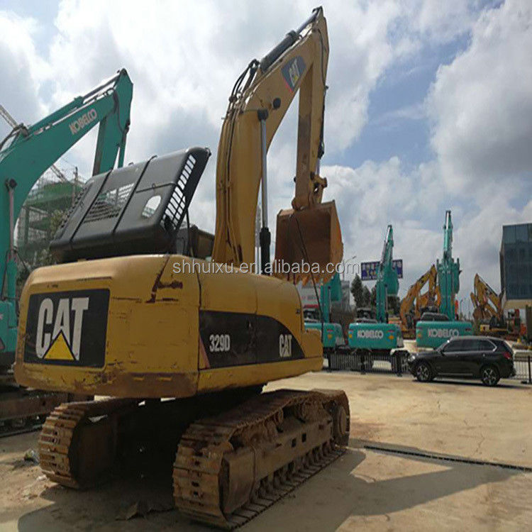 Excavadora de lagarta usada 329d/ Excavadora de arrastão de segunda mão CAT329 em bom estado para venda Lagarta em estoque