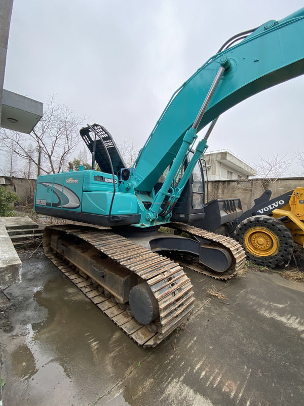 Kobelco SK200 de segunda mão Kobelco SK200-8 Excavadora hidráulica de raspador Em bom estado Máquina de escavação usada preço barato