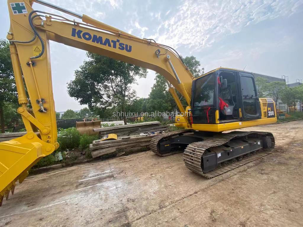 Komatsu Excavadora de segunda mão hidráulica de boa qualidade Máquina de escavação usada Japão origem usada komatsu pc200-8 Excavadora Komatsu Excavadora