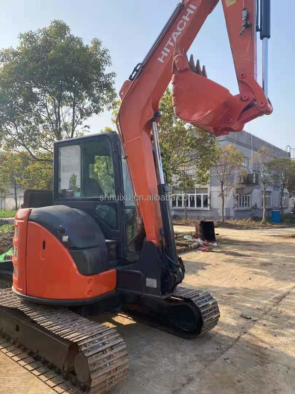 Hitachi em estoque Preço barato mini escavadeira usada japonesa HITACHI 55/Segunda mão hidráulica Crawler Excavator bom estado HITACHI 55