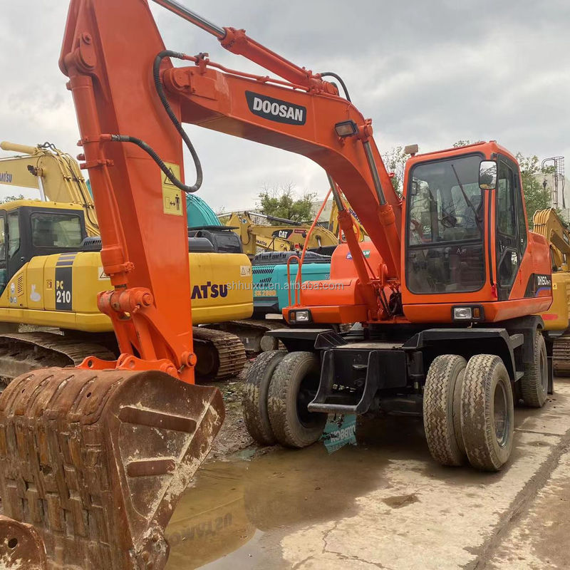 Venda Quente Venda Quente de segunda mão Doosan DH150 W-7 Excavadora usada em boas condições Excavadora de rodas.