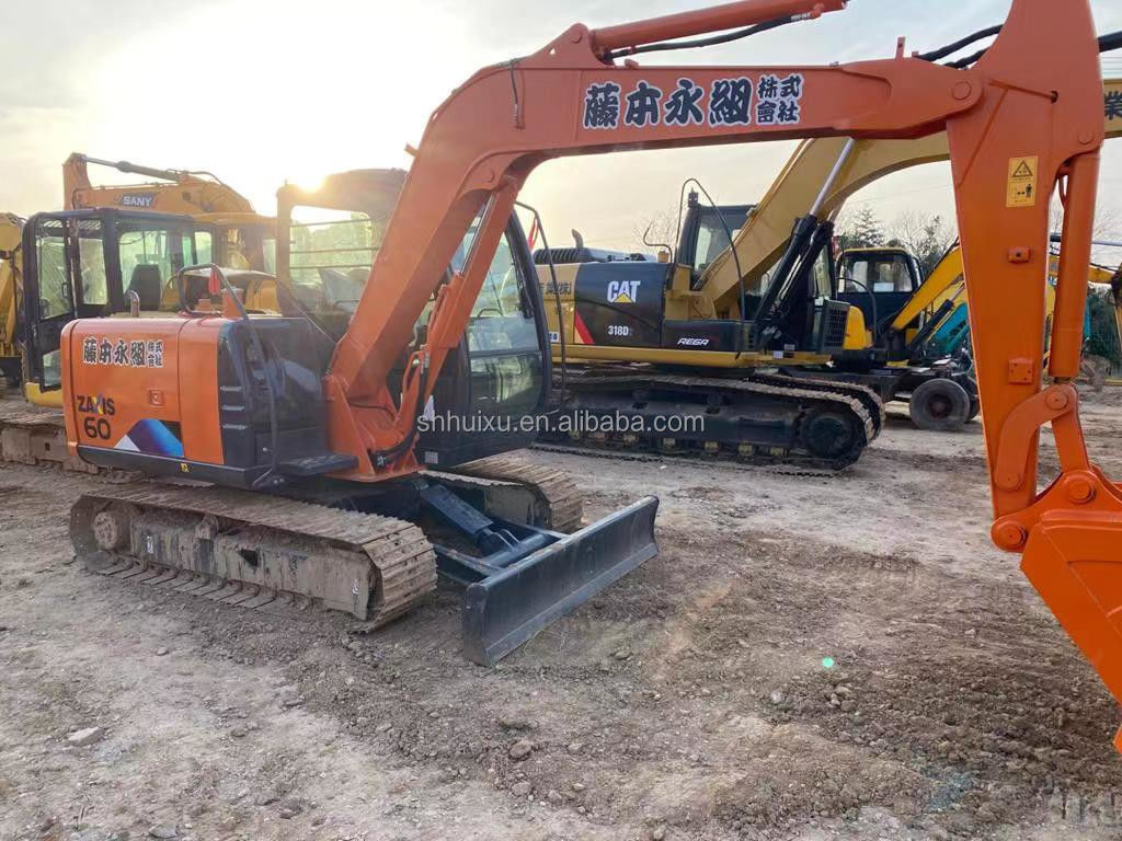 Hitachi em stock Hitachi ex60 japonês máquina de escavadeira usada venda/Excavadora hidráulica de segunda mão