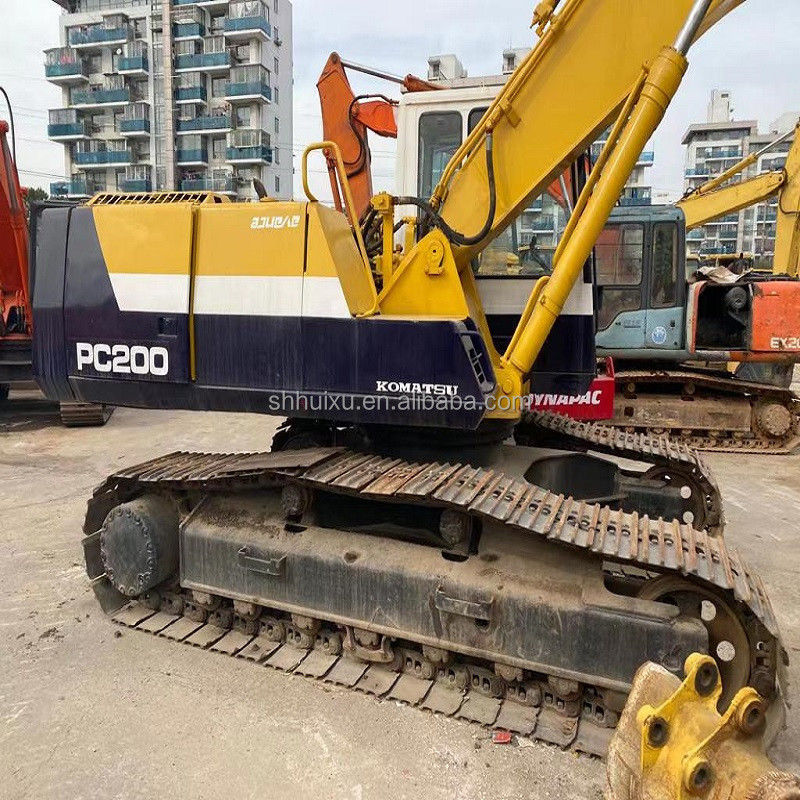 Komatsu Excavadora usada com PC200-7 máquina de escavação de segunda mão de origem japonesa para venda