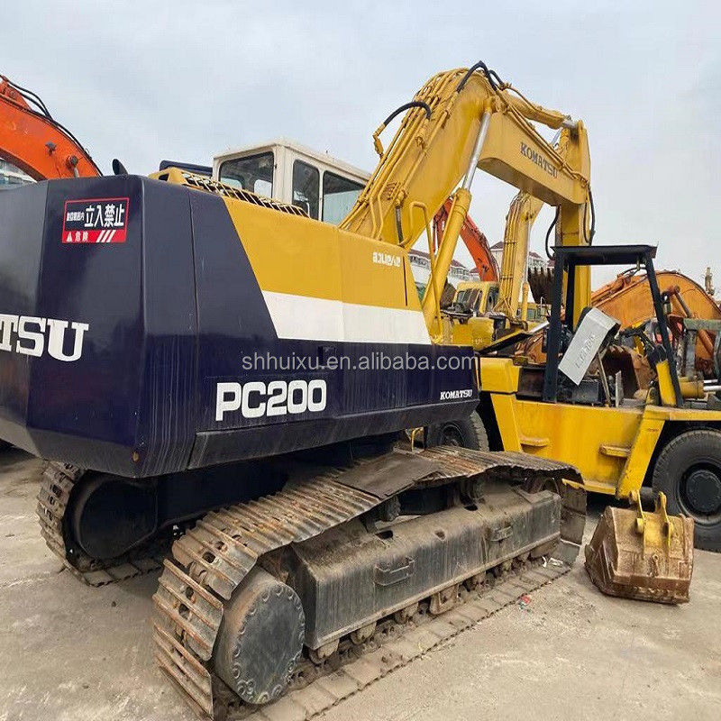 Komatsu Excavadora usada com PC200-7 máquina de escavação de segunda mão de origem japonesa para venda