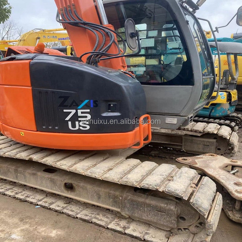 Hitachi venda a quente usado Hitachi ex75ur escavadeira/ segunda mão Pequena Crawler Excavadora em bom estado HITACHI 75